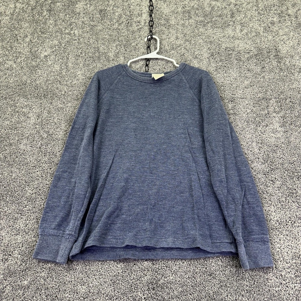 Cherokee Shirt Kids XL 16-18 Blue Long Sleeve Thermal Knit Crew Neck Tee Casual